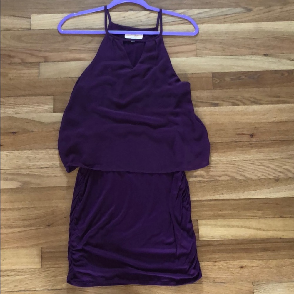 Last April purple body on dress